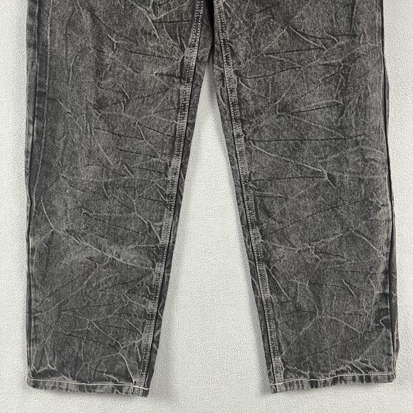 Ninth Hall Ambush Jeans Mens 32 Black Eagle Snake Baggy Wide Leg Hip Hop Y2K - Picture 3 of 14